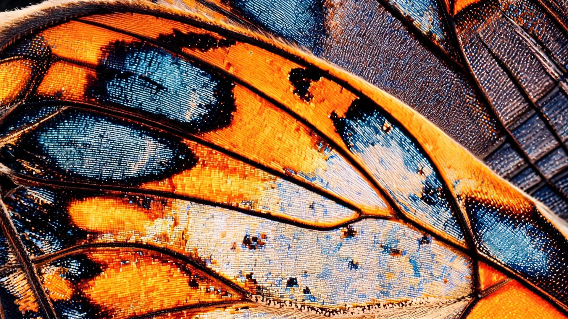 Butterfly Wing Macro Magenta, Nature background