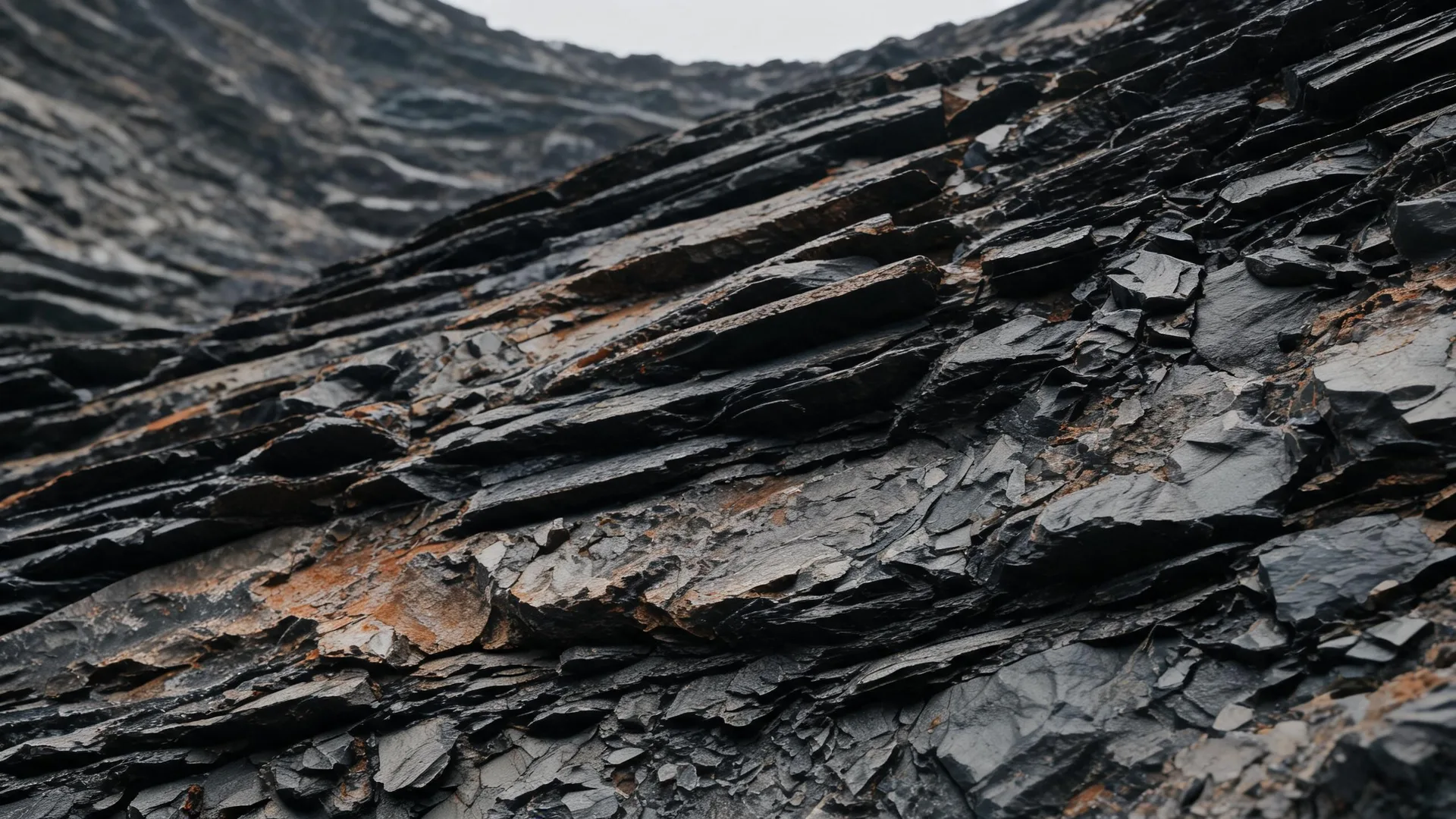 Dark Slate Rock Ink, Texture background