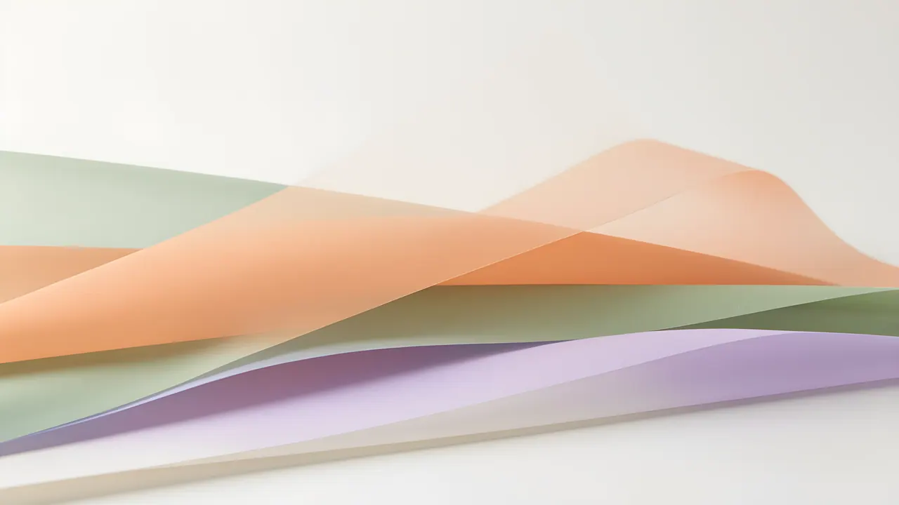 Folded Sheets, Pastel background