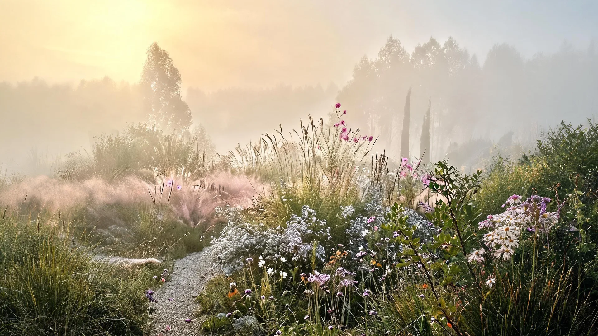 Misty Meadow Garden set cover