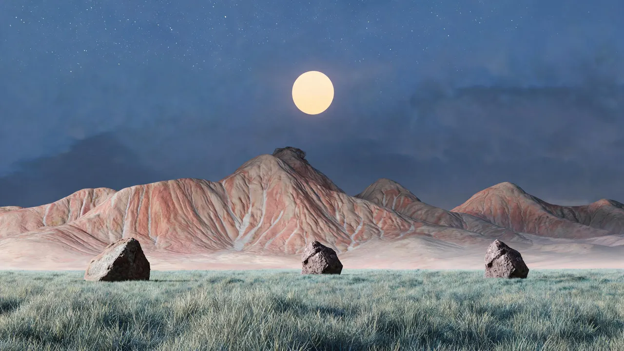 Moon Path, Gradients background