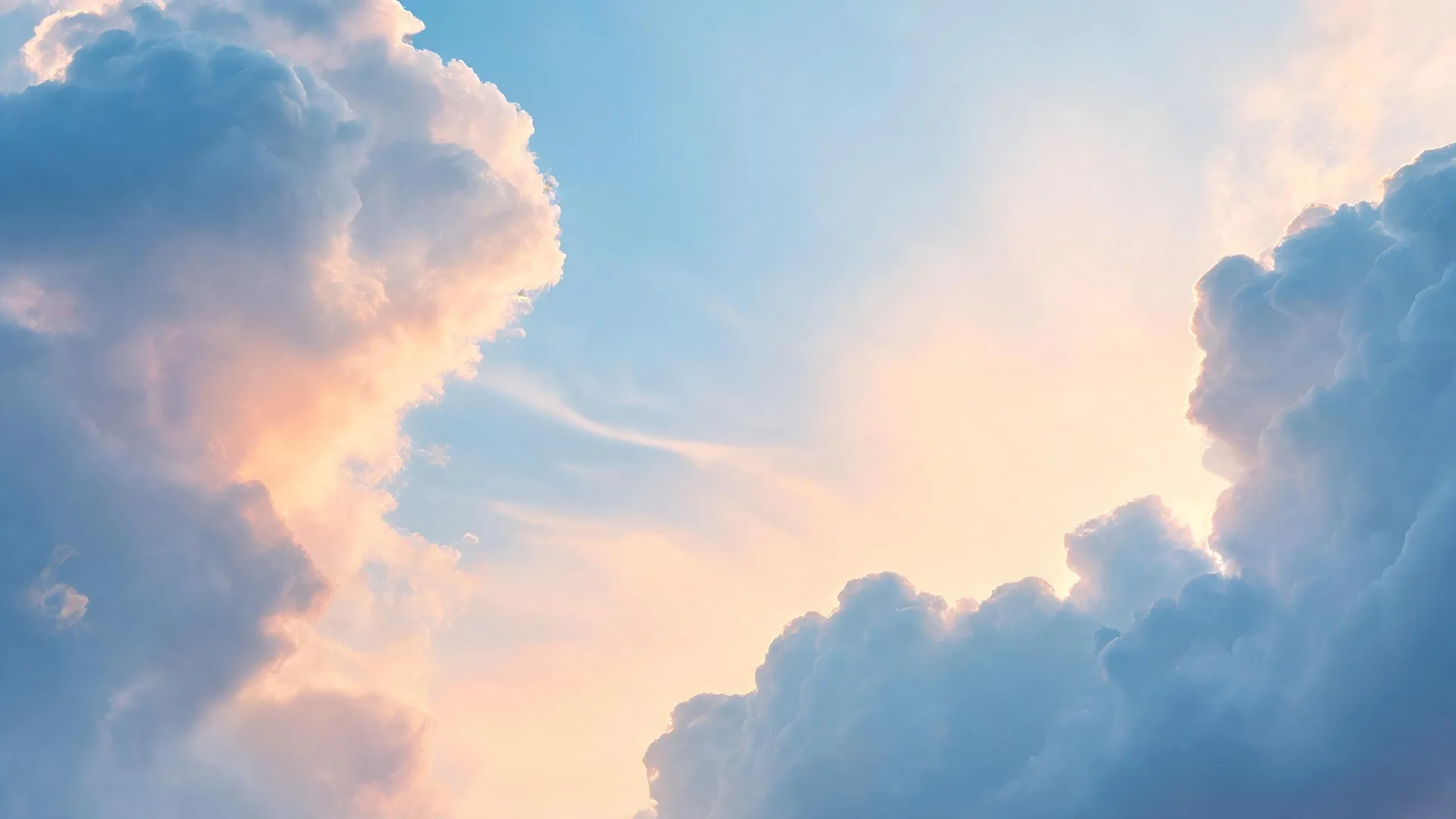 Pastel Cloud Sky Azure 2, Pastel background