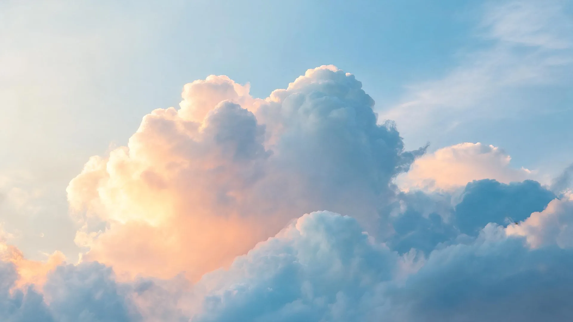 Pastel Cloud Sky, Pastel background