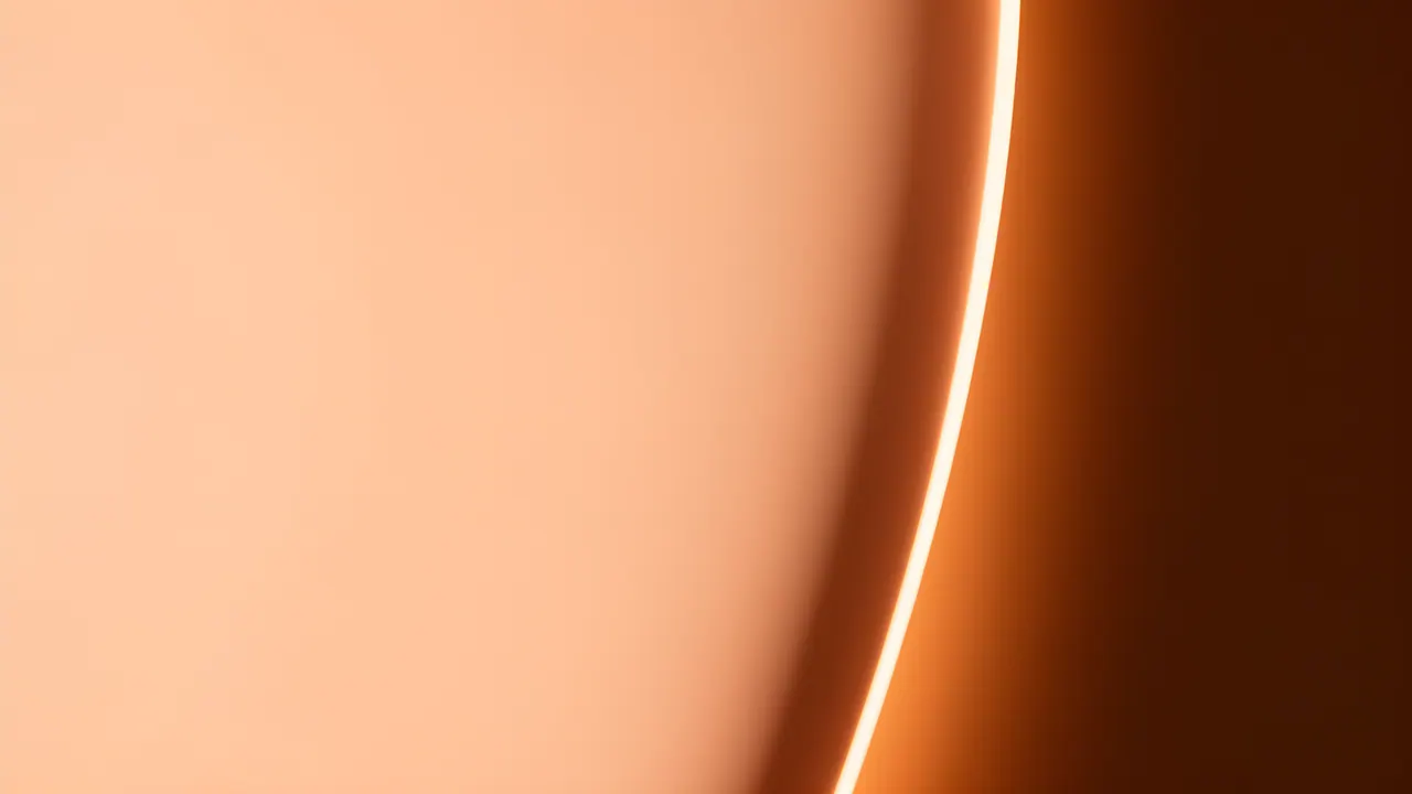 Peach Rim, Abstract background