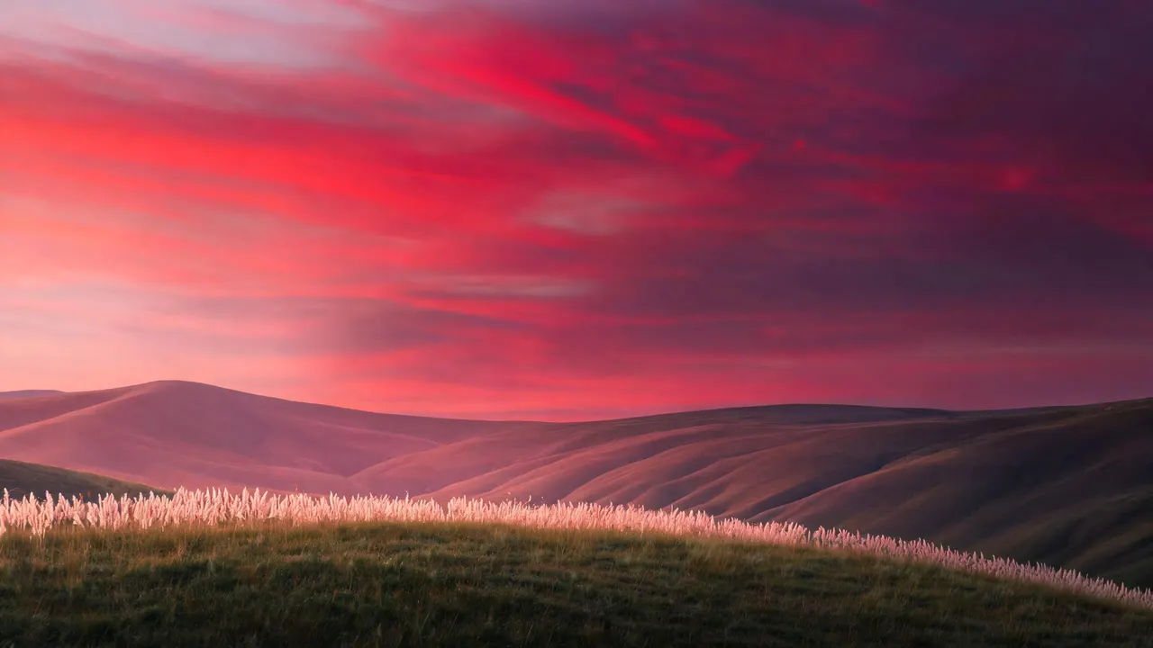 Pink Hills Gold, Gradients background