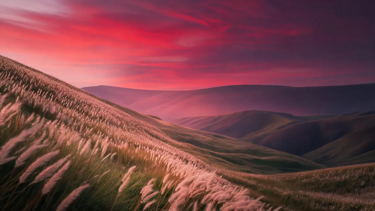 Pink Hills, Gradients background
