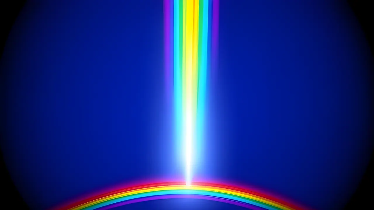 Prism Column, Neon background