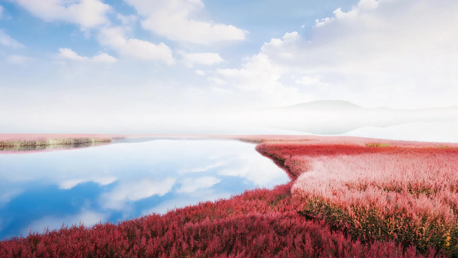 Red Marsh Stream Ivory 2, Gradients background