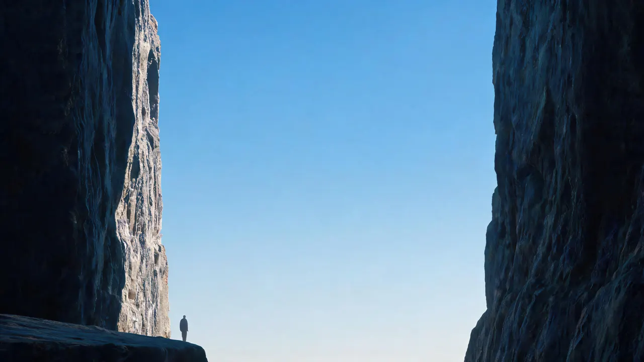 Suspended Boulders, Neon background