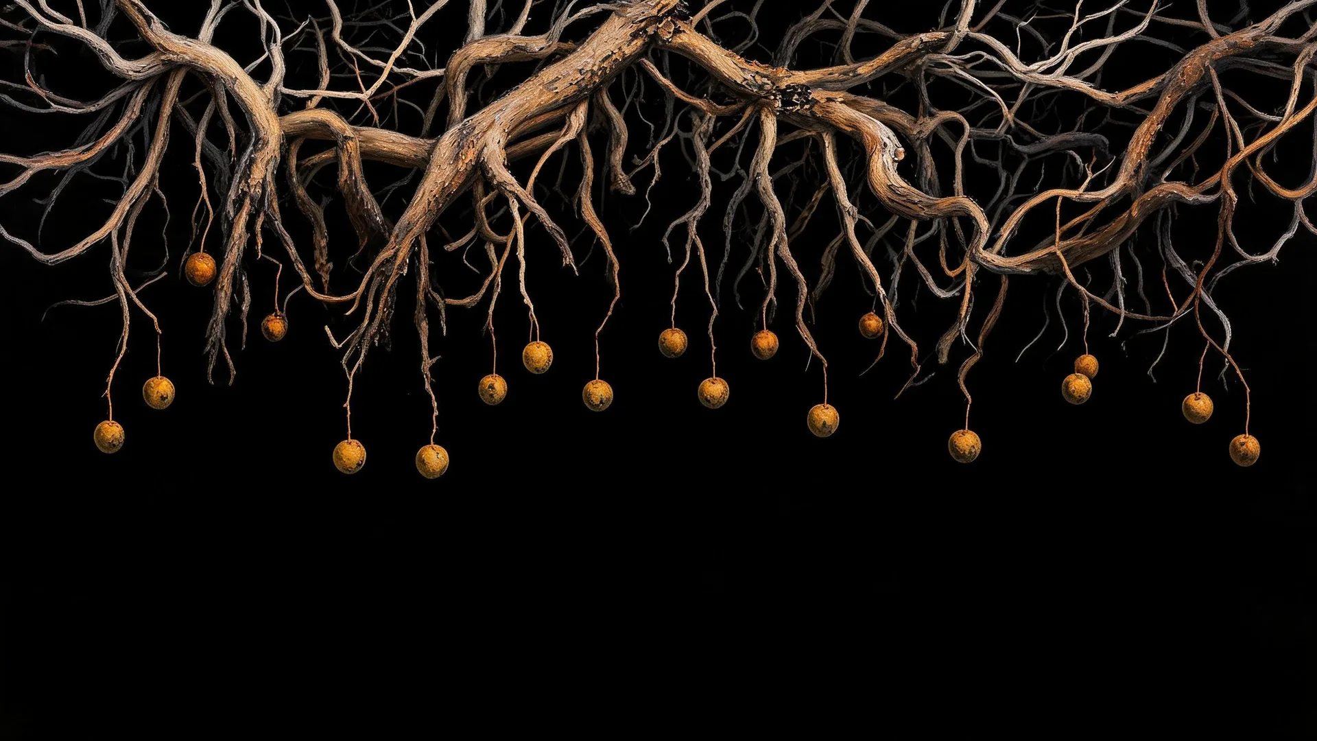 Twisted Branches Berries Ember, Cinematic background