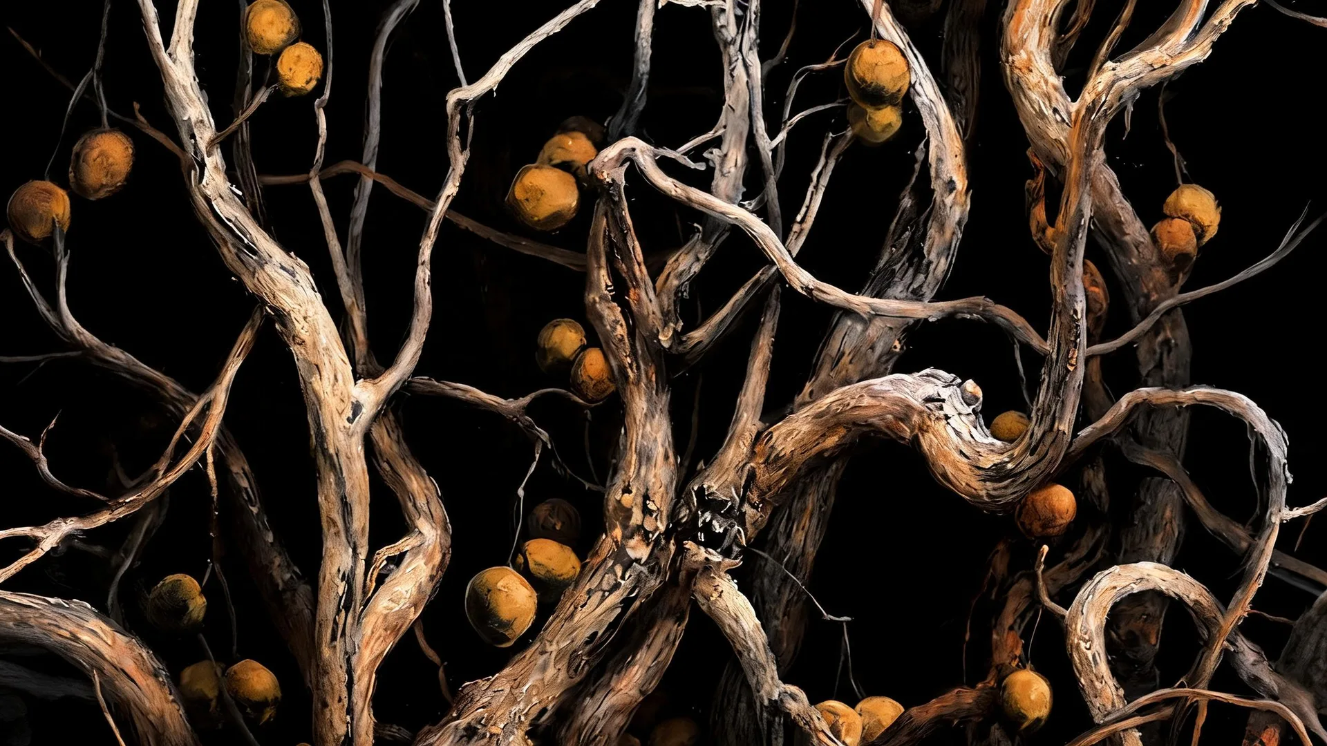 Twisted Branches Berries, Gradients background
