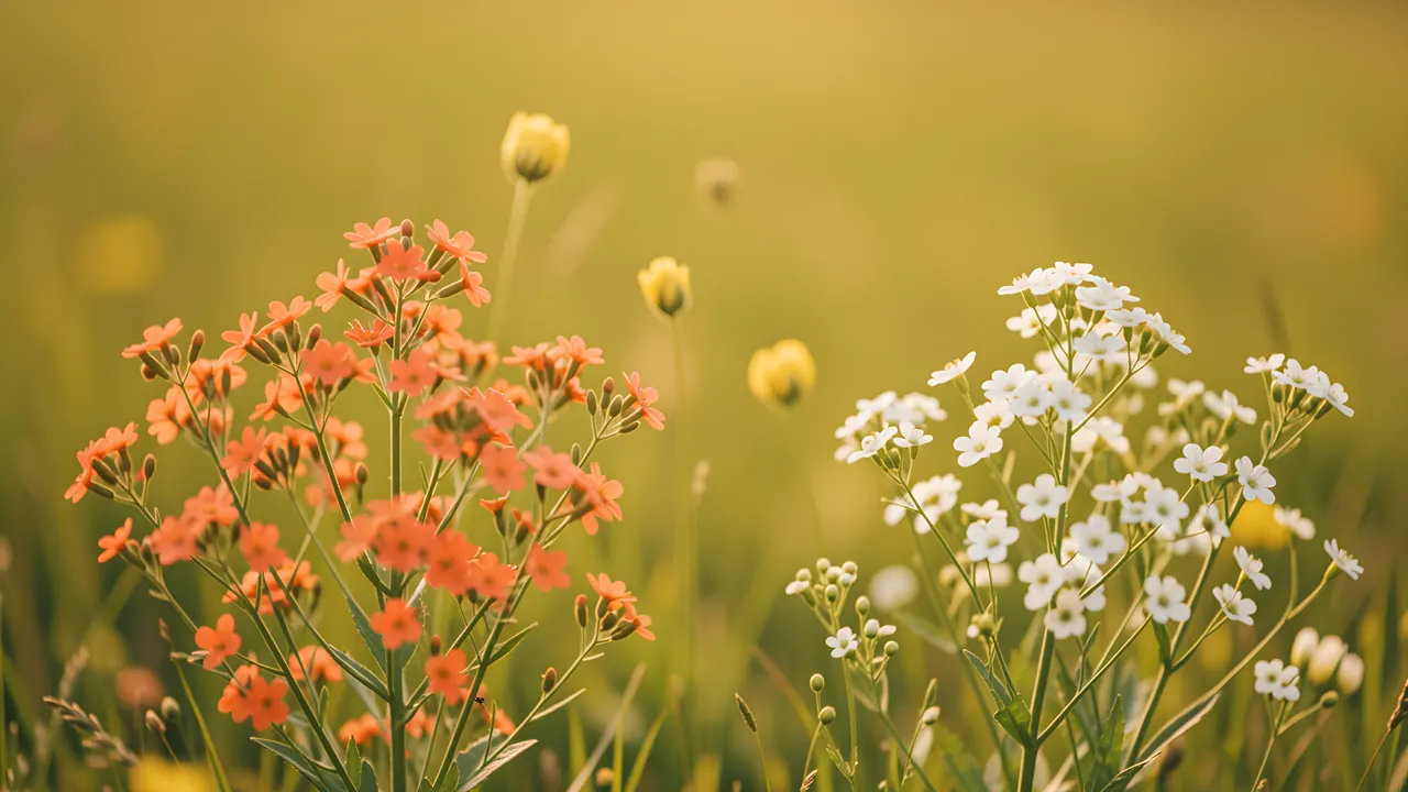 Wildflower Meadow, Nature background